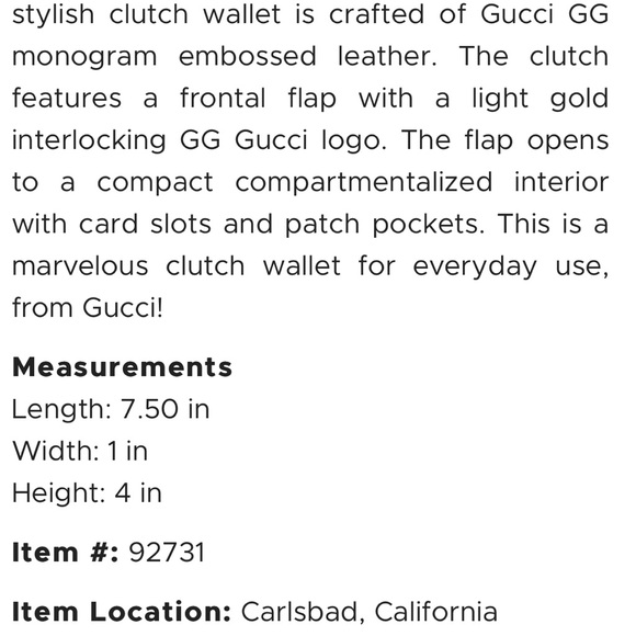 GUCCI Continental wallet...100% authentic! - Picture 6 of 7